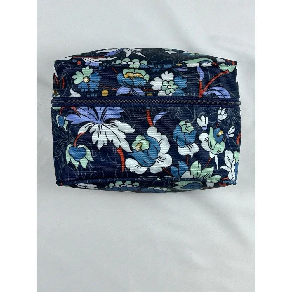 Vera Bradley Cosmetics Bag‎ Blue Floral 2.5x5x7.5